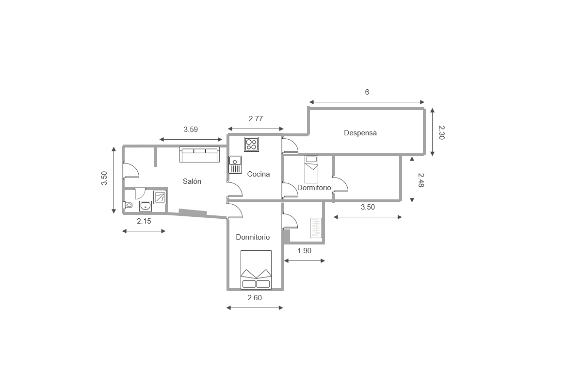 3 Bed, 1 Bath Cave House for Reform in Cúllar