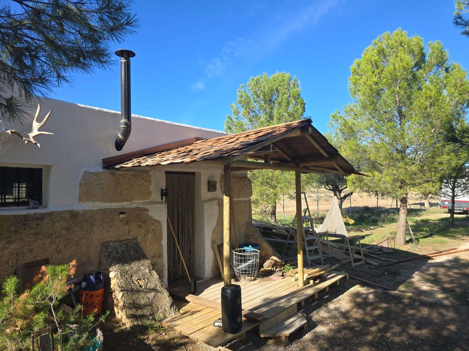 Superbe propriété rustique avec trois maisons et piscine à Zarcilla de Ramos